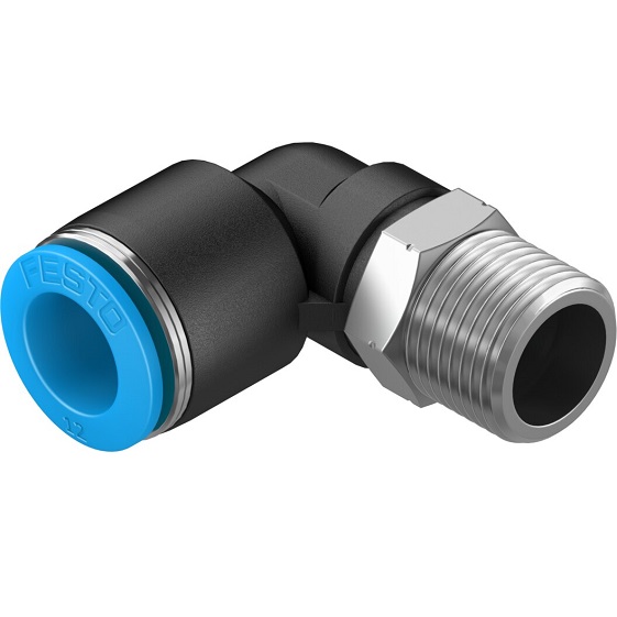 Racor rápido roscado en L QSL-3/8-12